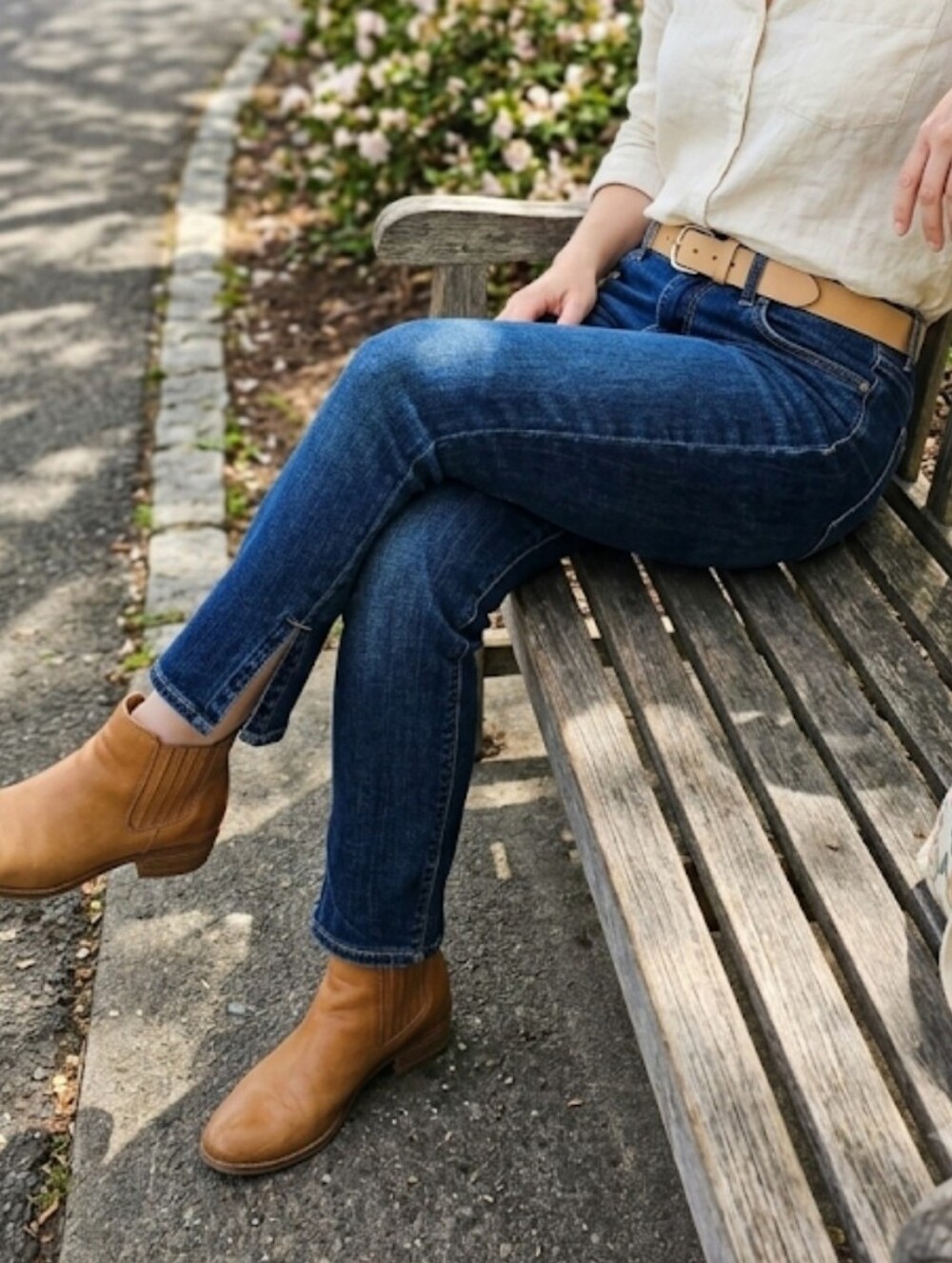 Anthropologie Pilcro and The Letterpress Stet Ankle Slit Hem Minimalist **FLAW**